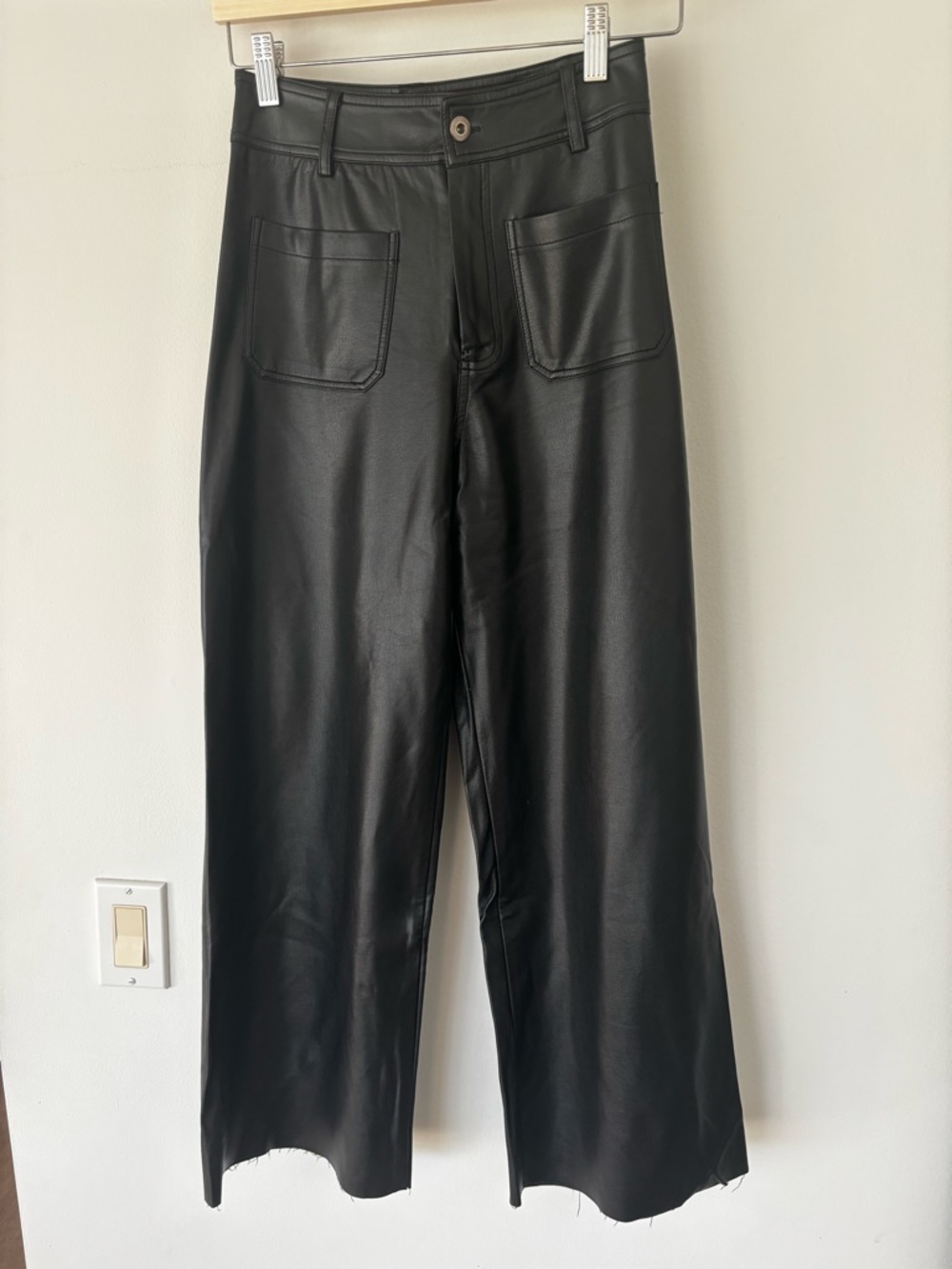 Forever 21 Black Faux Leather Pants